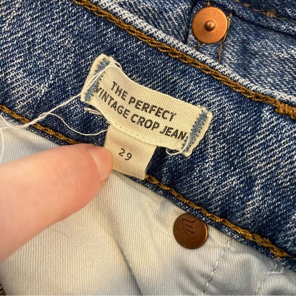 Madewell The Perfect Vintage Crop Jean Size 29 - Picture 6 of 7